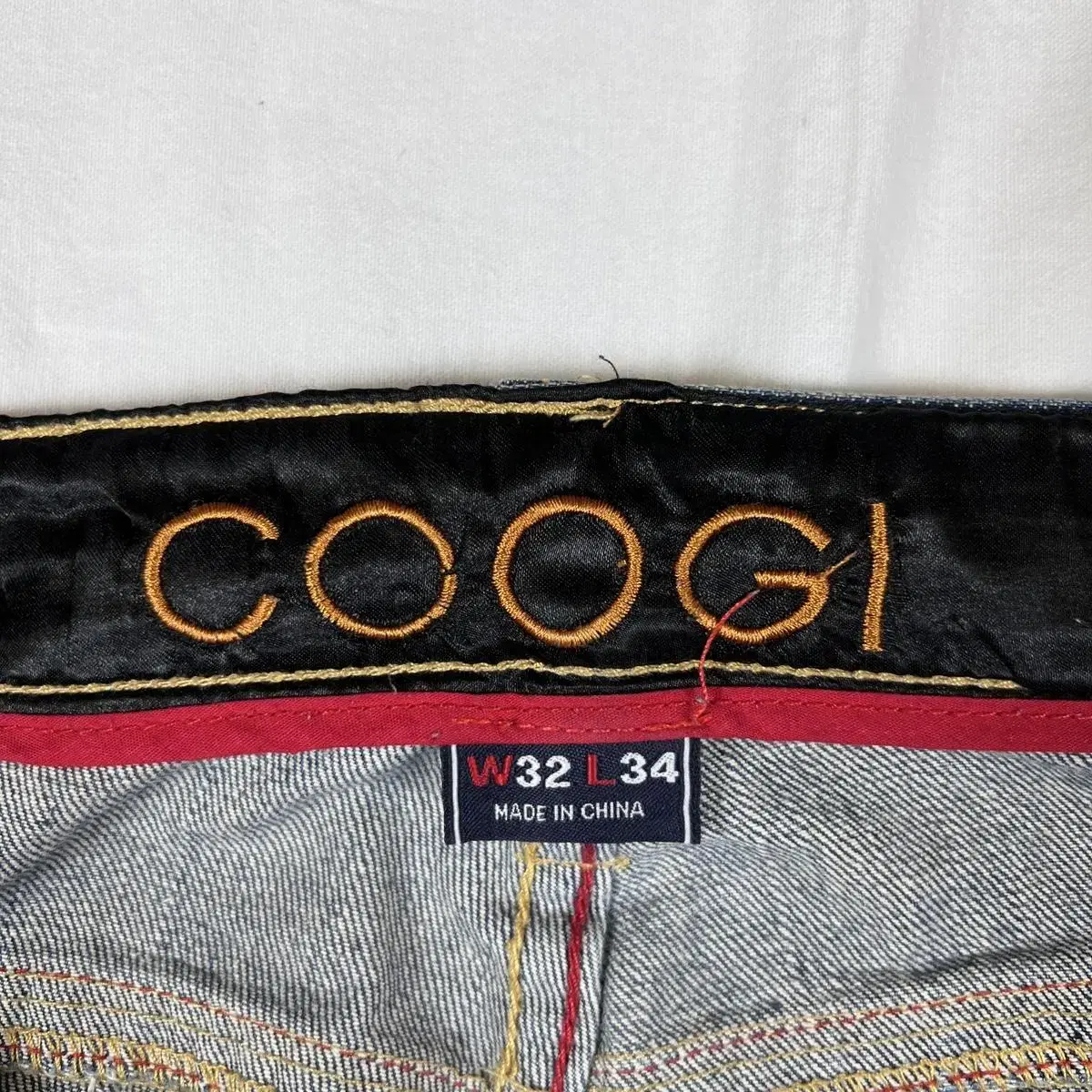 90s 쿠지 쿠기 coogi 워싱 데님팬츠 청바지