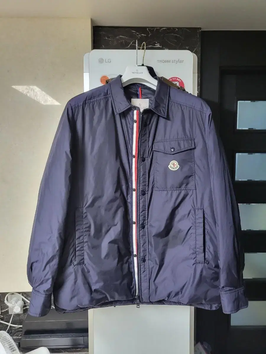 Moncler Pyrrole padded shirt navy size 4 for sale