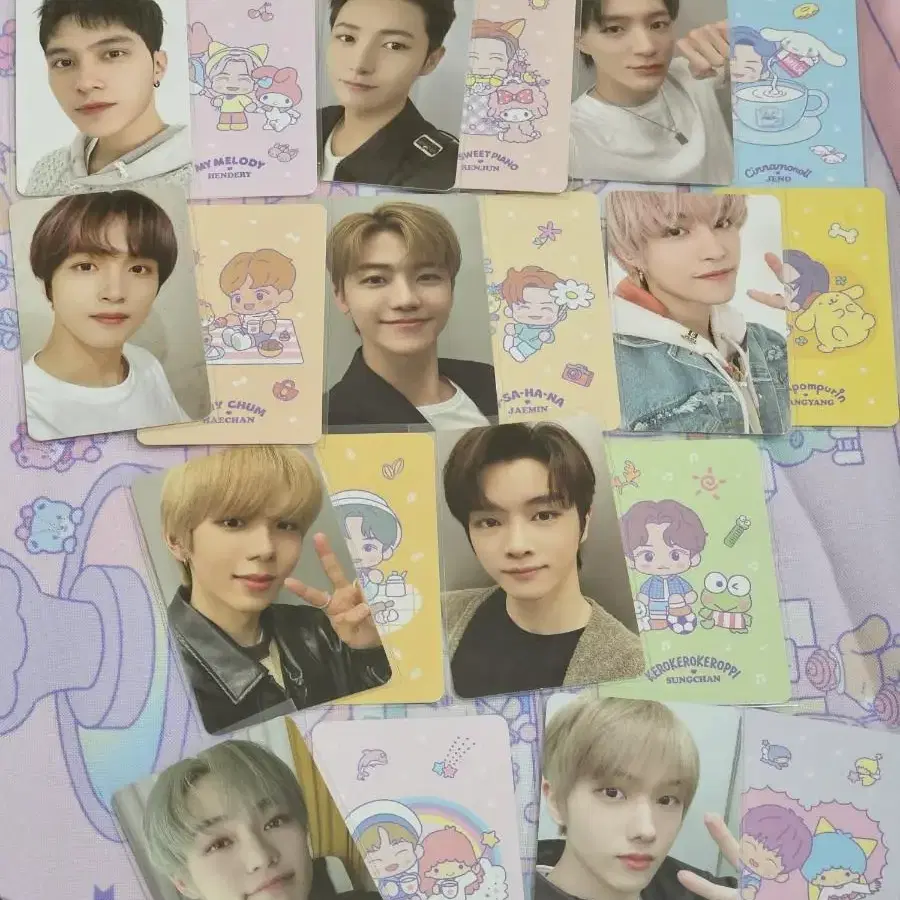 NCT SANRIO 포카 1차 22명 맴버 44장 일괄 양도