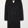 Man1924 19fw double breasted coat black