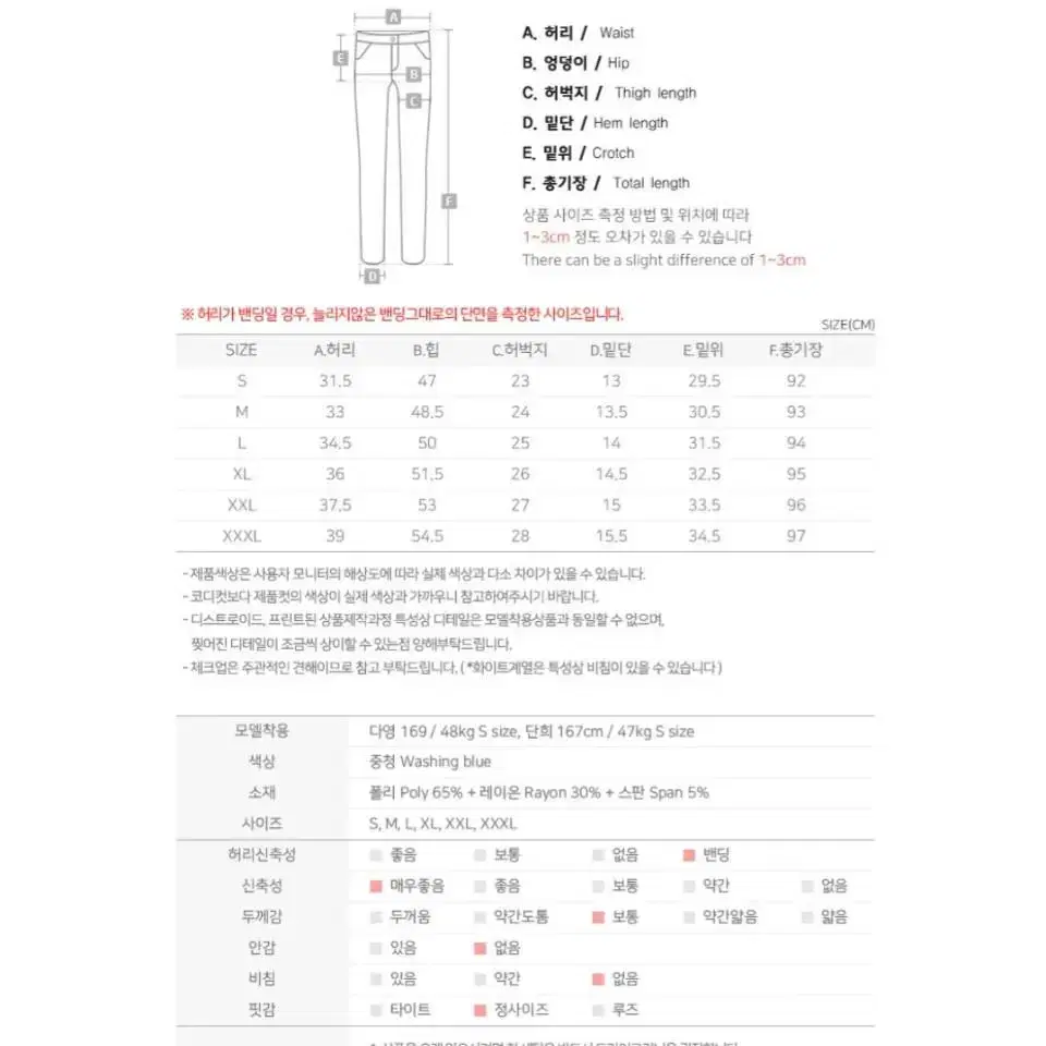 다온샵 데이즌 배기팬츠 여자 청바지