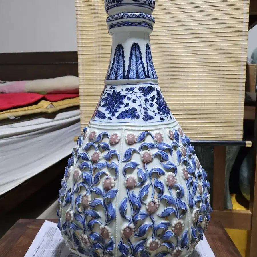 중국도자기(첩화팔각59cm)