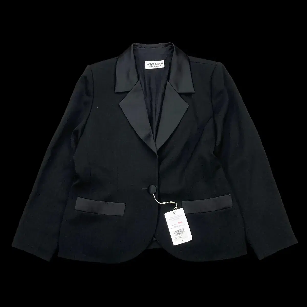 [M] Yves Saint Laurent Vintage Satin kara Blazer Jacket