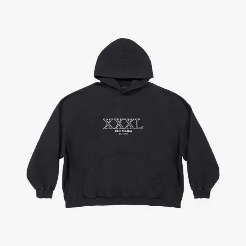 Balenciaga 3XL Hoodie L size officially imported to Korea