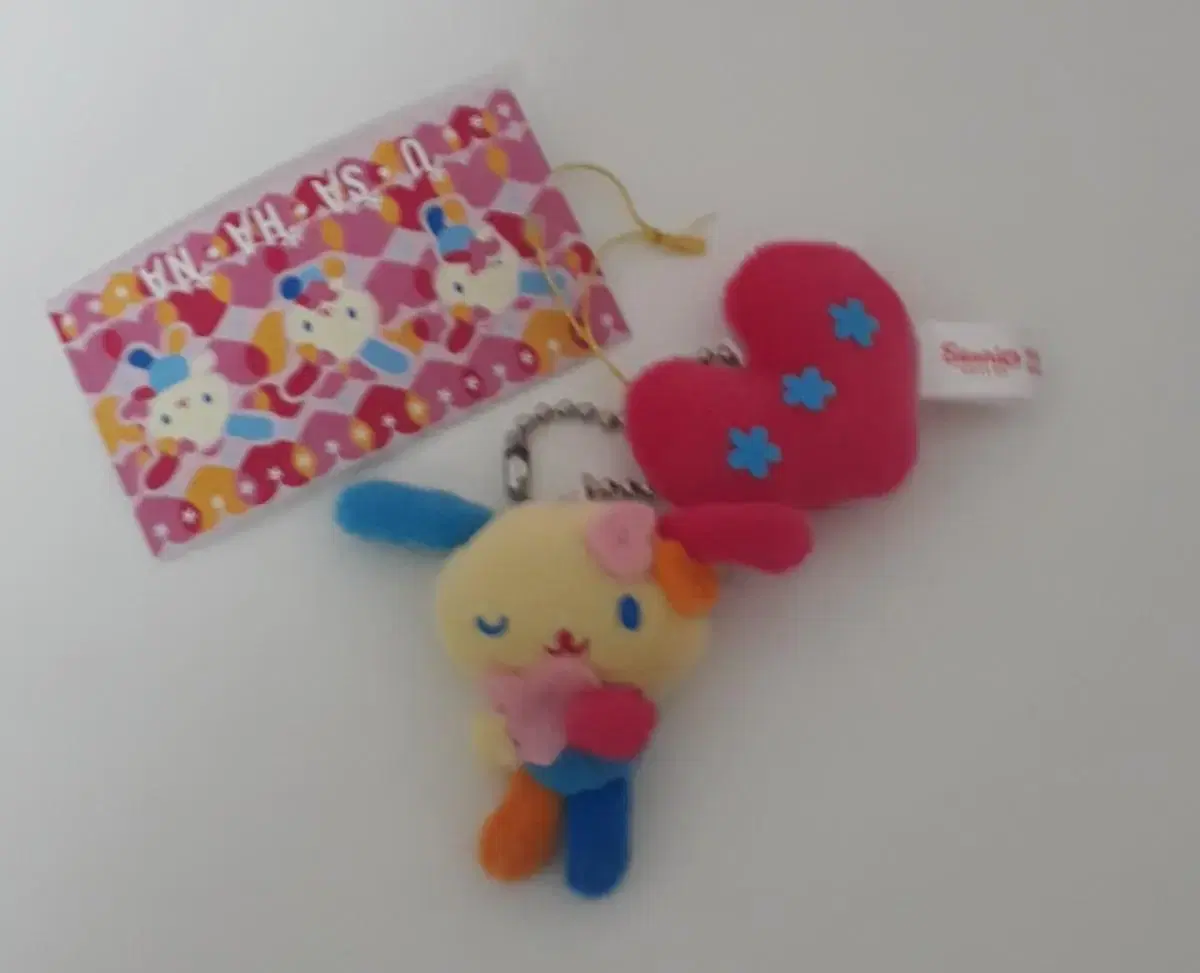 5CM Super Miniature Sanrio Usahana Garou Mascot Sanx keyring Doll