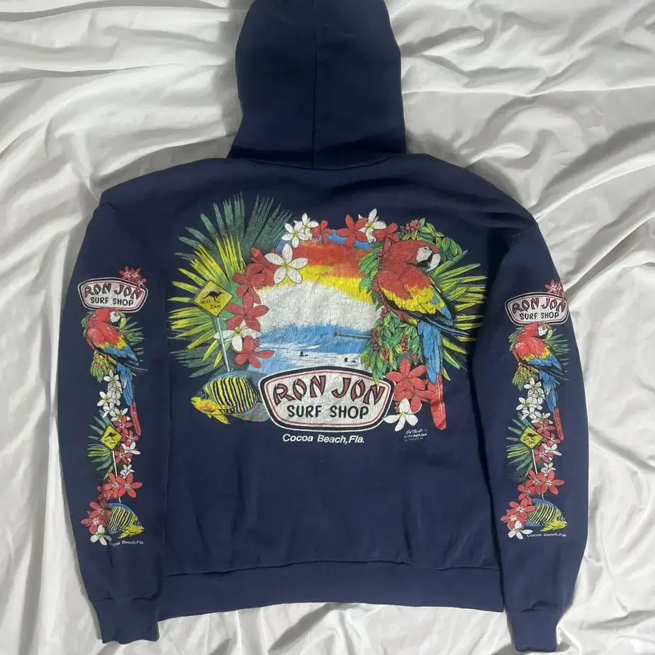 80s usa Hanes ron jon surf shop 빈티지 후드티