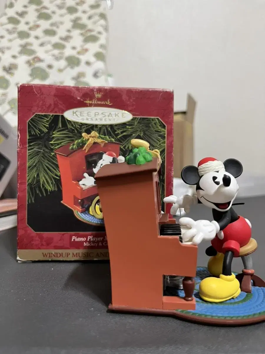 Hallmark Vintage Mickey Mouse Music Box Ornament