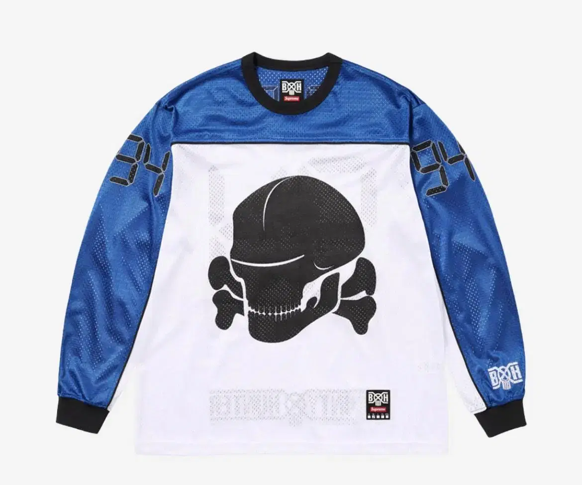 New Arrivals S Supreme Bounty Hunter Mesh Moto Jersey Bloo FW23 Bounty Hunter Jerseys