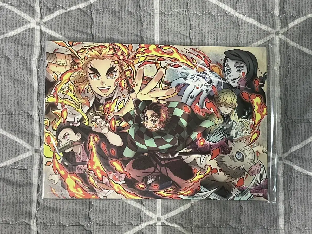 Demon Slayer: Kimetsu no Yaiba illustration board + original ticket + A6 illustration