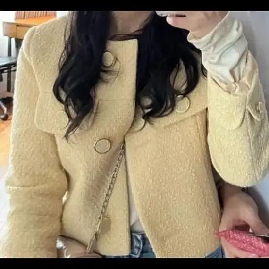 위드아웃썸머 뮤트트위드자켓팔아요 mute tweed jacket