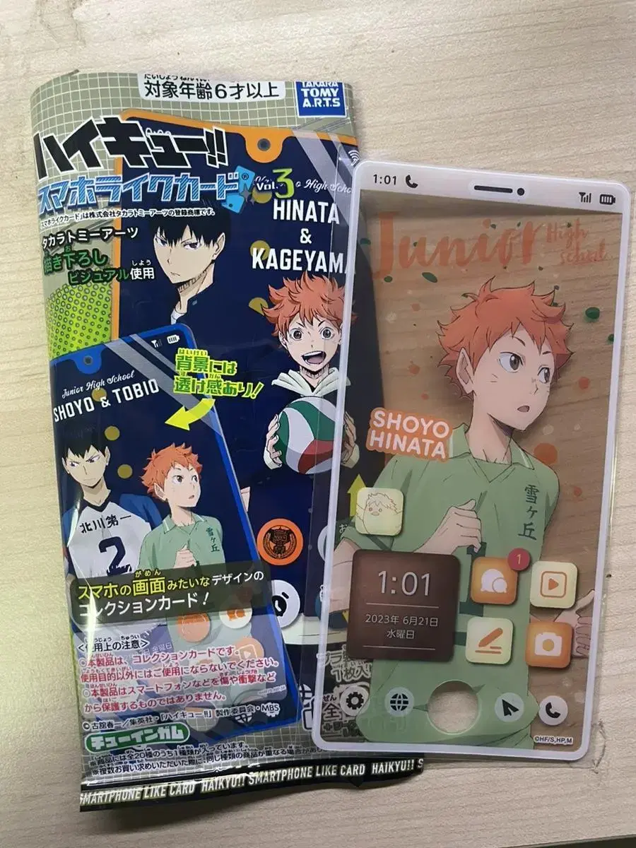 Haikyuu Smartphone Clear Card Hinata