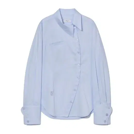 기준 kijun 셔츠 Curved Shirt Sky Blue