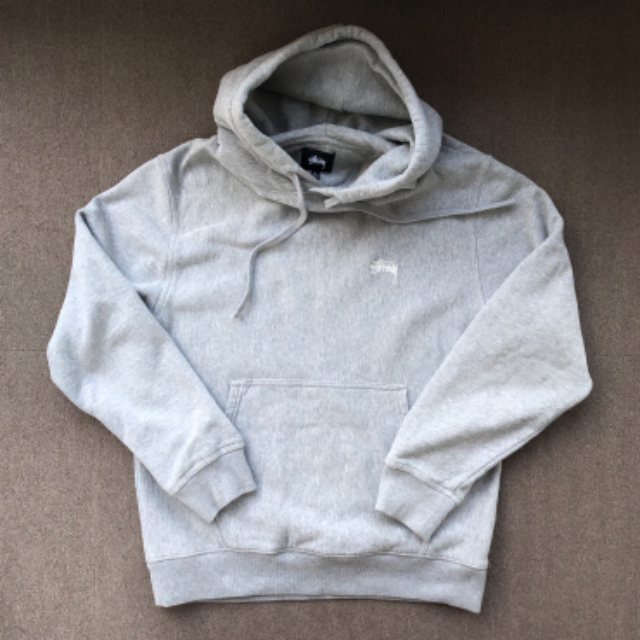 Stussy Stock Logo Hoodie Hoodie Ashheather Gray