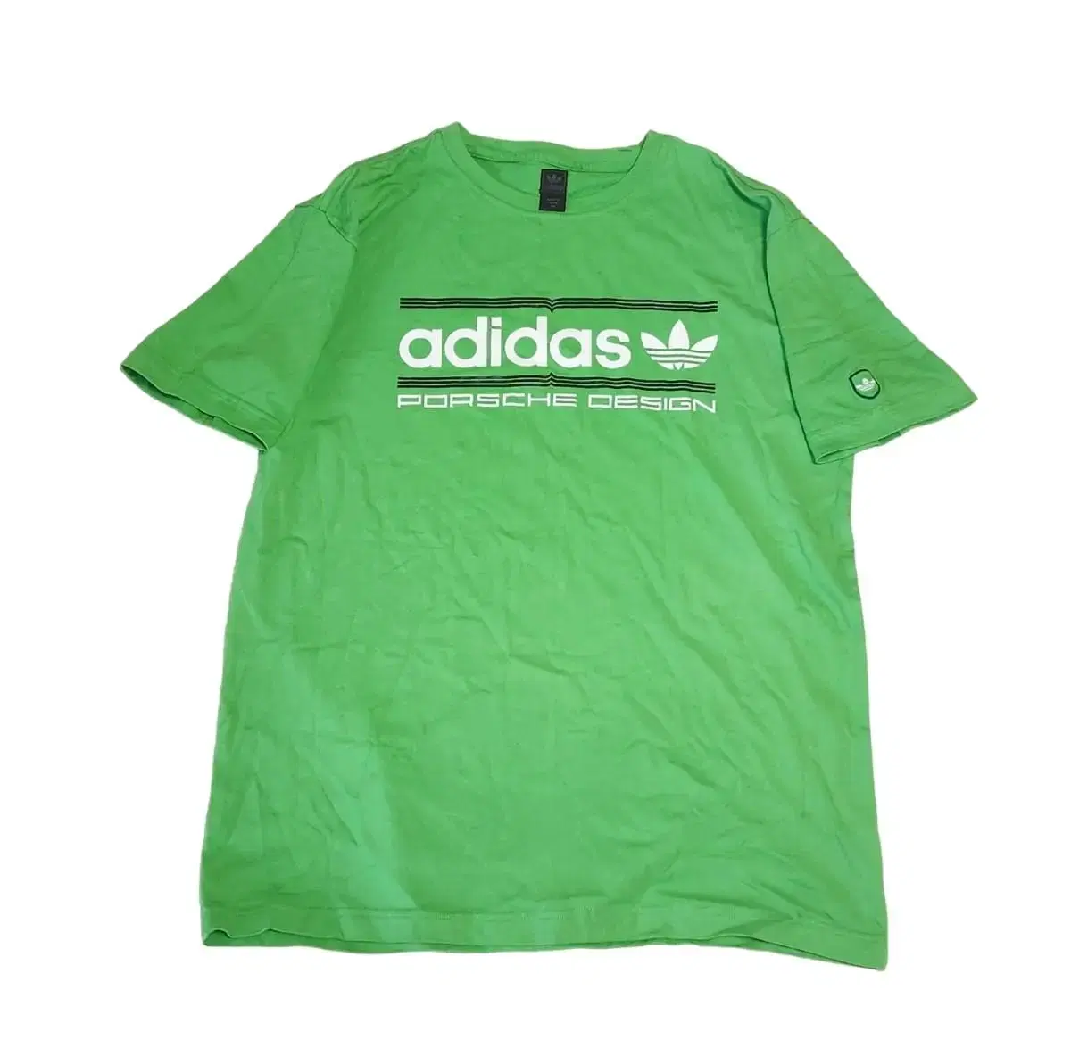 110 adidas Old School Big Logo Soybean Short Sleeve Tee