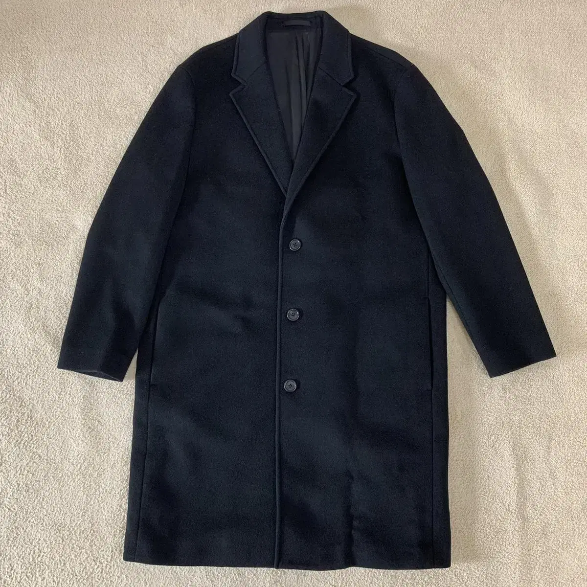 VIVA STUDIO Chesterfield Coat(XL/Black) Men's Coats