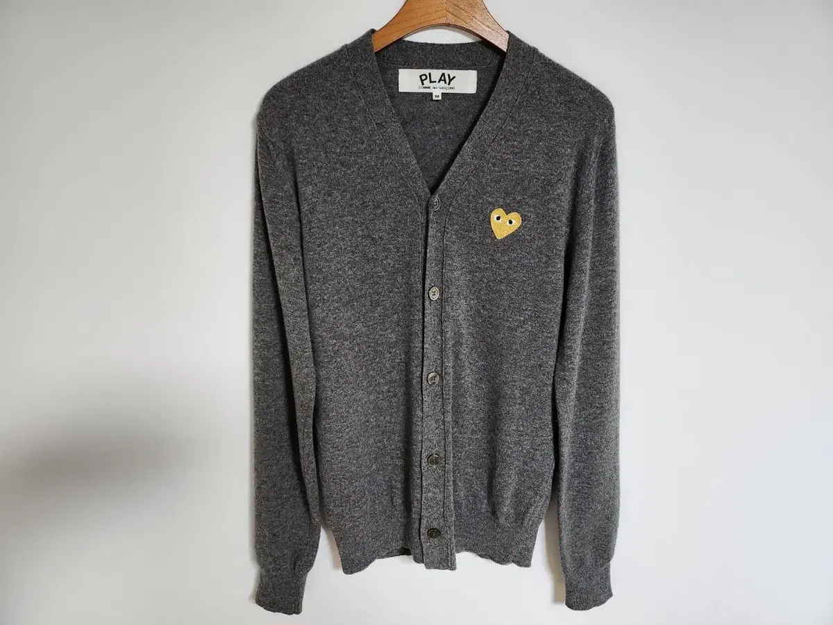 [M] Comme des Garçons Song Charcoal Gold and Pen Men's Cardigan AZ-N050