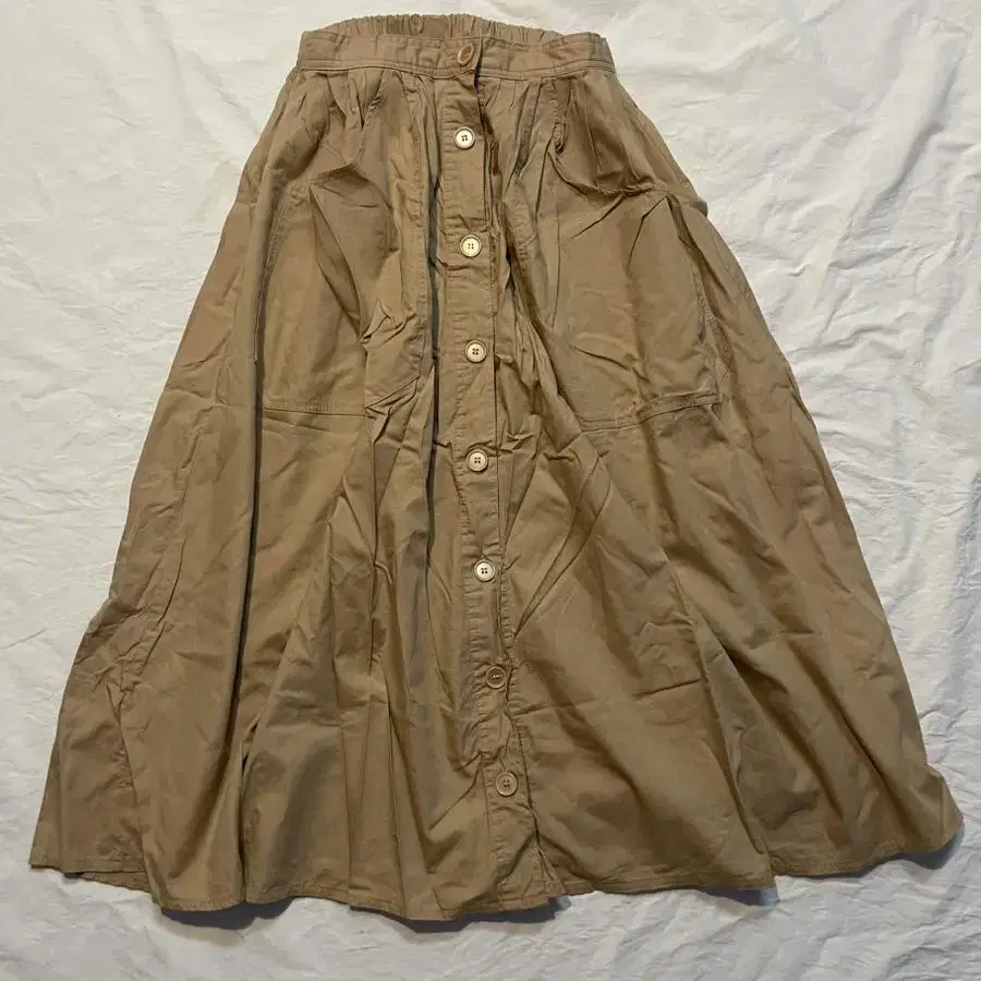 vintage button long skirt