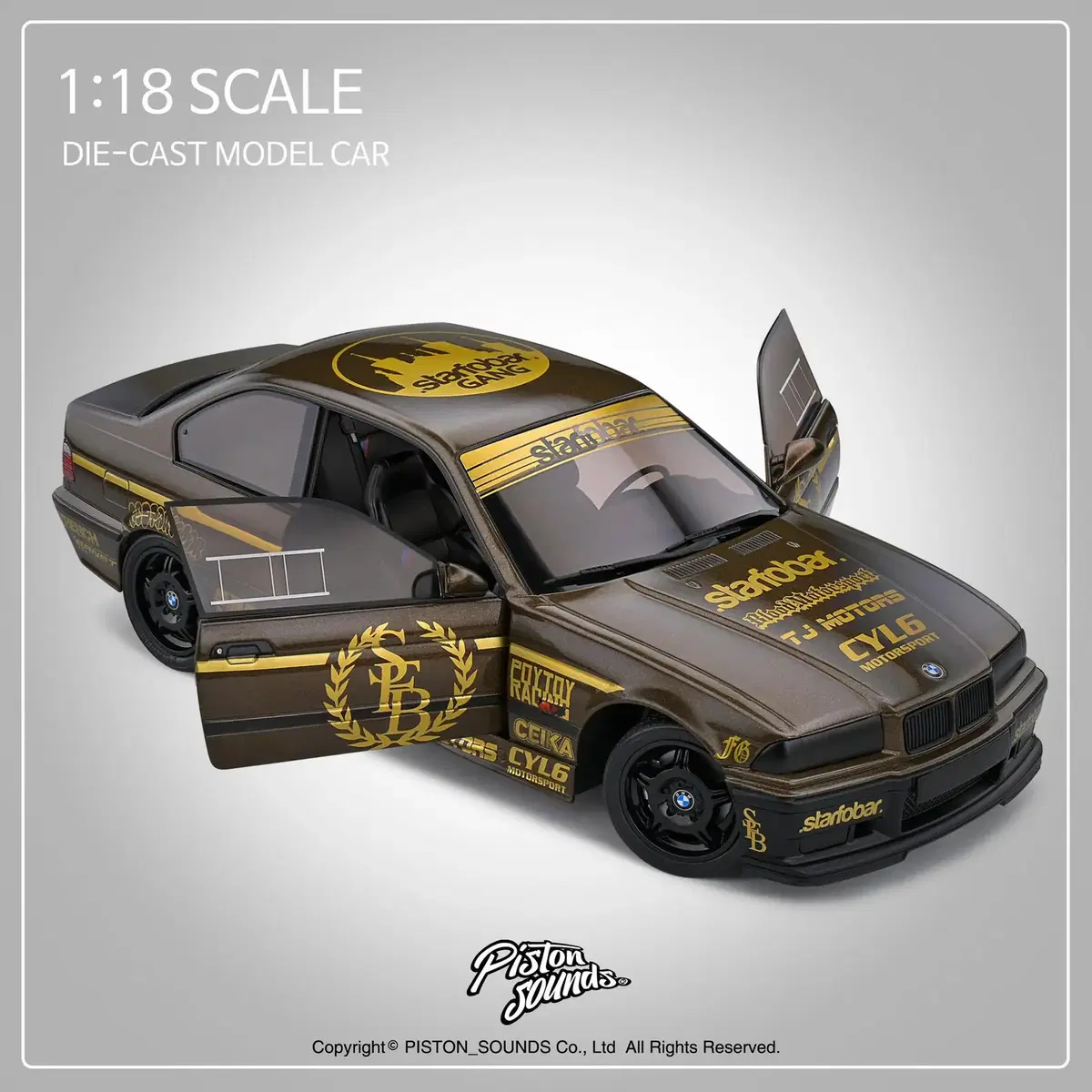 1:18스케일 BMW E36 M3 드리프트카 스타포바 프랑스 다이캐스트