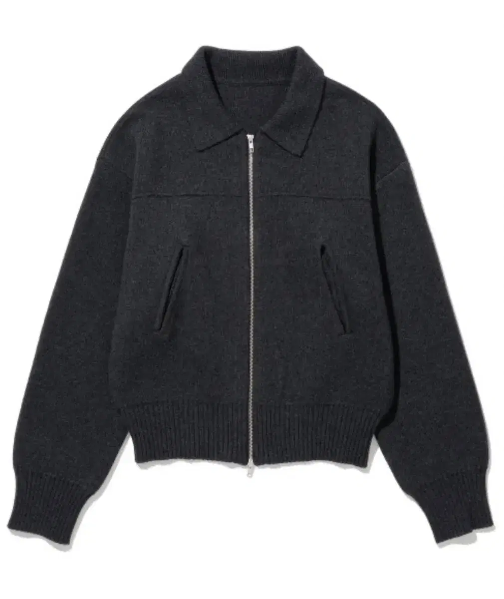 Milo jacquard two-way zip-up knit