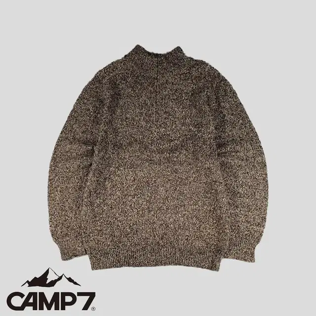 CAMP7 캠프7 브라운톤 보카시 모크넥 하프집업 반집업 코튼 나일론 울