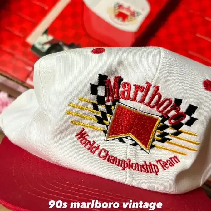 새상품)90s Marlboro 말보로 빈티지 포뮬러 원 월드챔피언쉽 모자