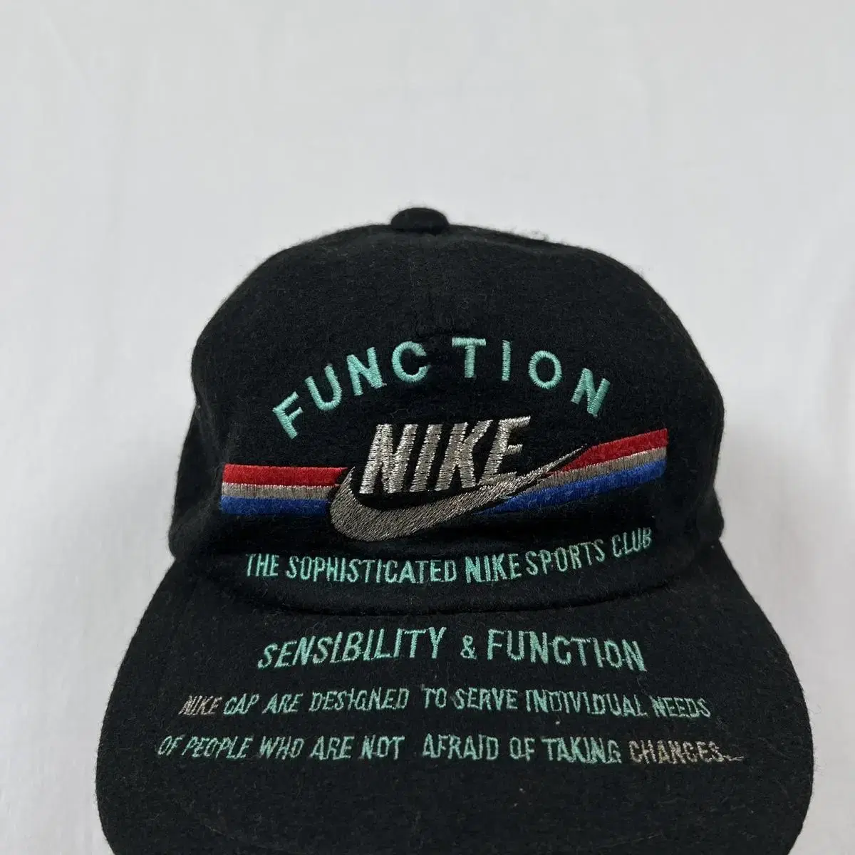 80s 나이키 nike function 로고 울 캡 모자