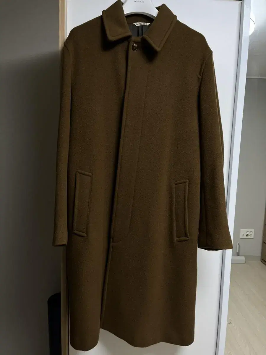 Aurora Beaver Melton Wool Soutien Coat Brown 3 sizes