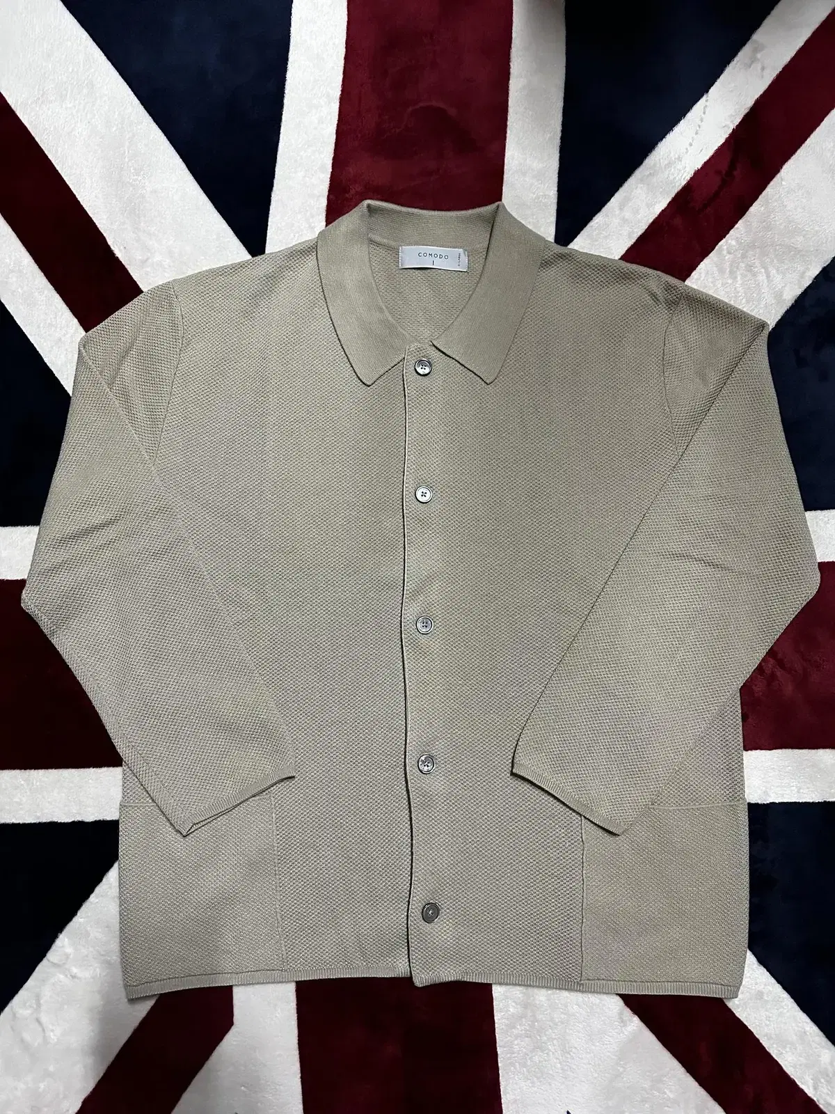 Komodo/ kara buttoned cardigan beige color/XL sells.