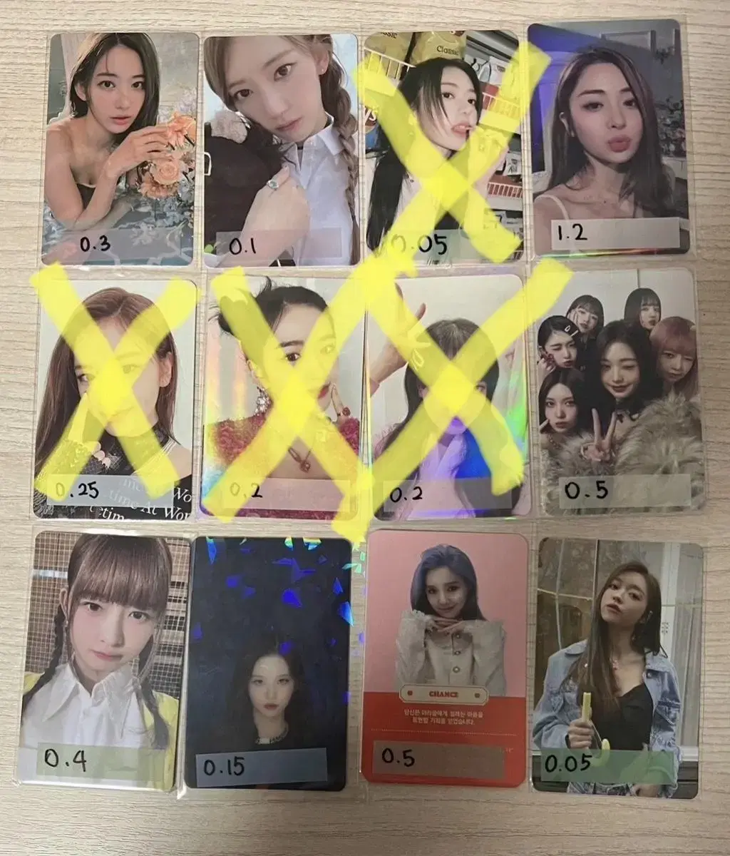 ive, le sserafim, nmixx, oh my girl photocard sells