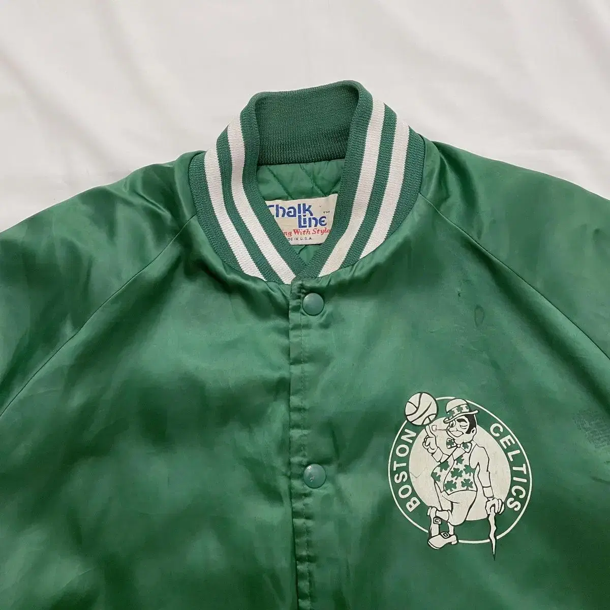 VINTAGE 80s Boston Celtics Chalk Line sa