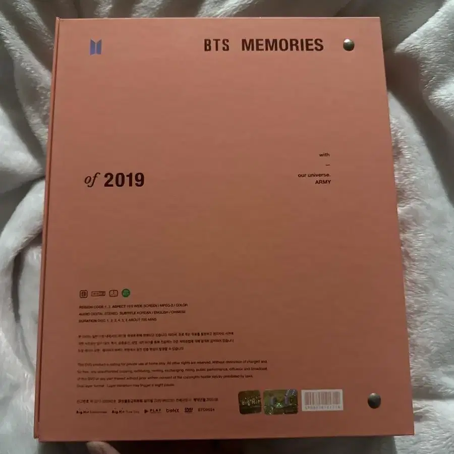 방탄 메모리즈 2019 포카제외 풀셋 특전o