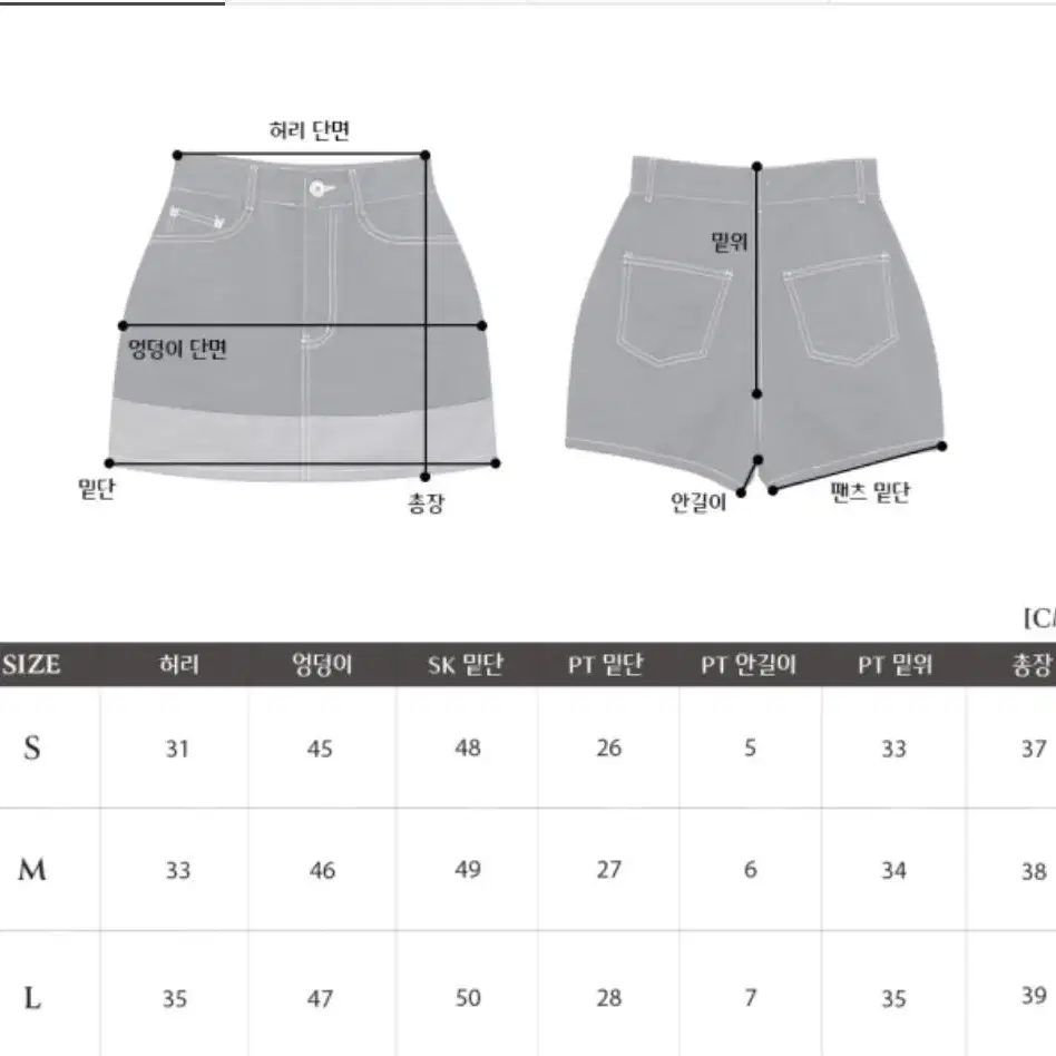 러브미우 구매 청치마바지 한번입음