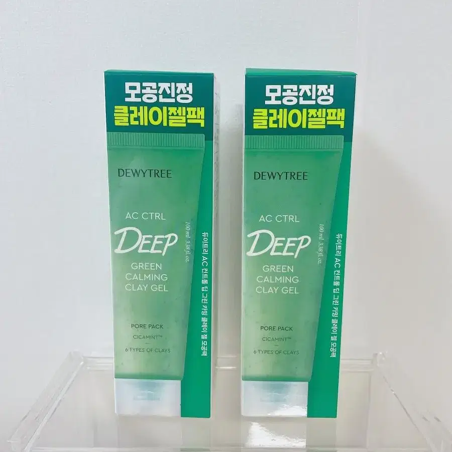 (새상품)듀이트리 AC컨트롤 딥 그린 카밍 클레이 젤 모공팩 100ml