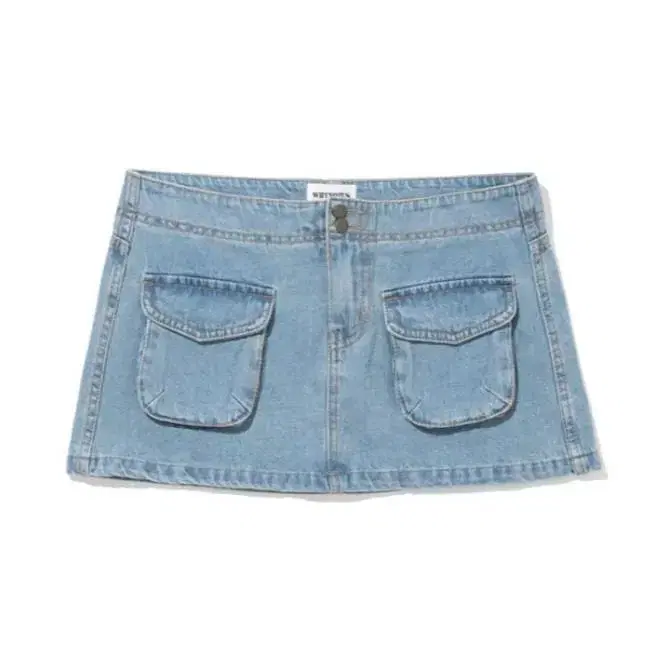 와이낫어스 why not us pocket denim mini skirt