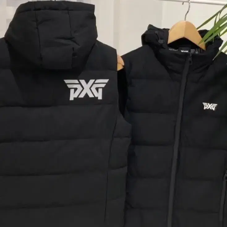 PXG 오리털분리형 커플후드베스트