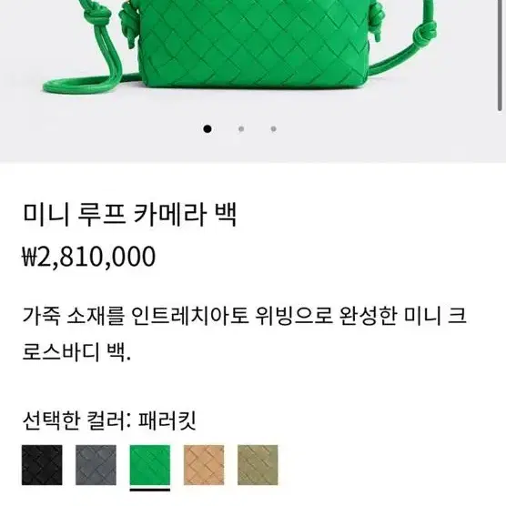 보테가 베네타 미니 루프 카메라백