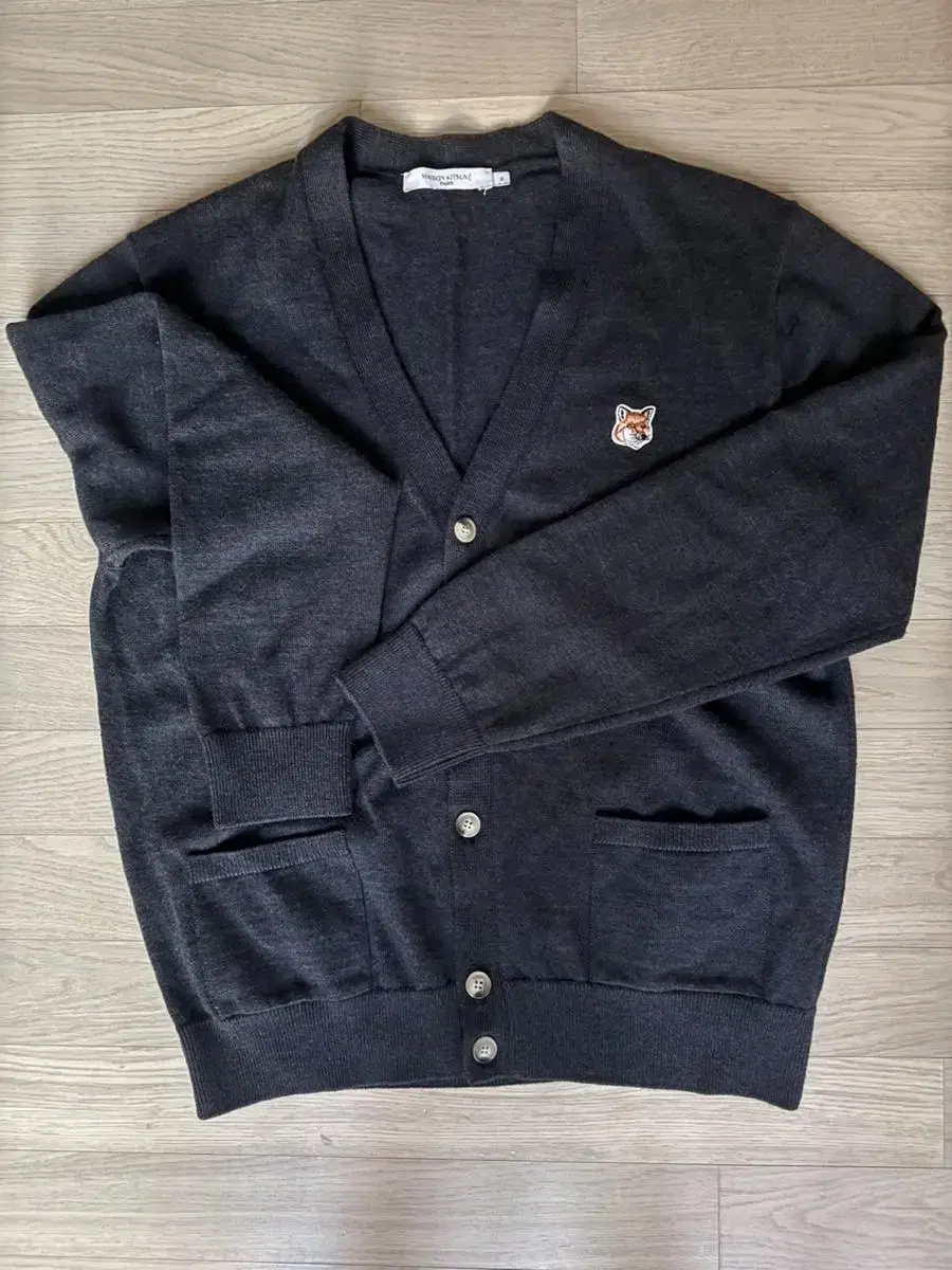 Maison Kitsune Fox Head Patch Classic Cardigan