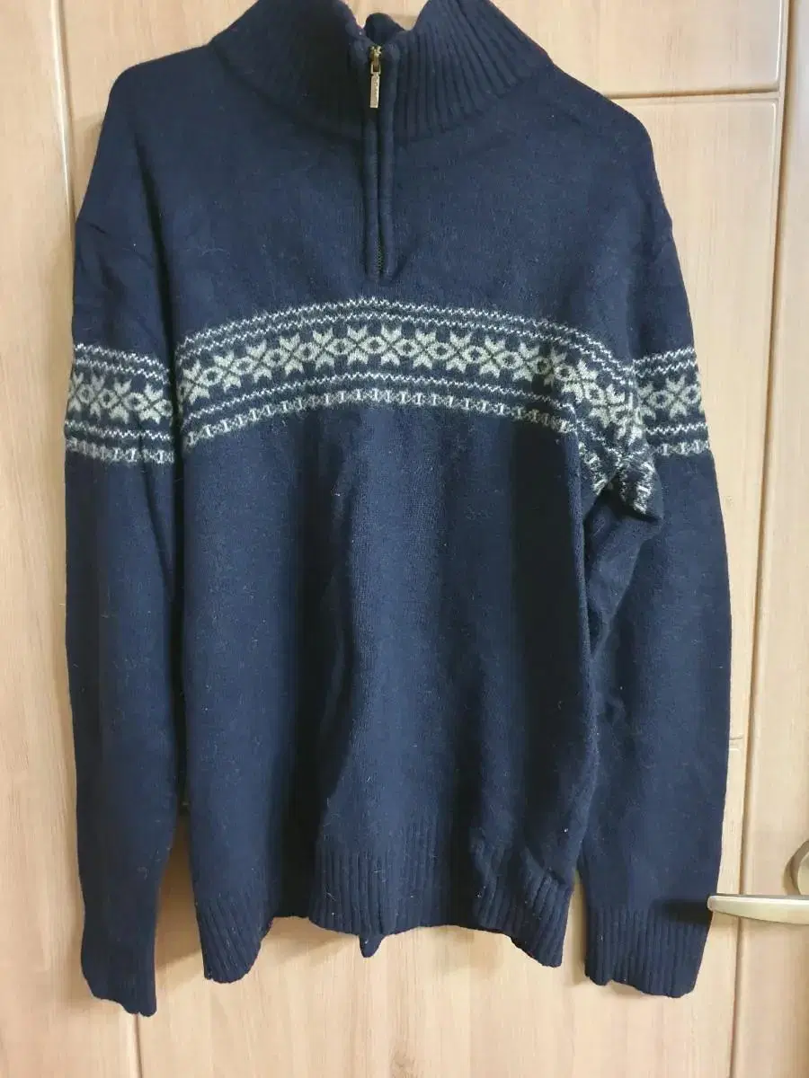 Men's zip-up knit size 100