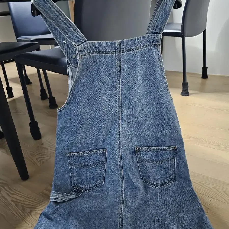 시엔느 Denim suspender dress