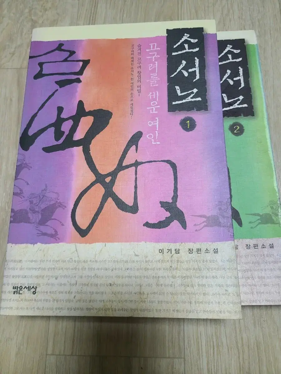 <소서노> Bulk purchase of all 2 volumes of Lee Ki-dam's full-length novel