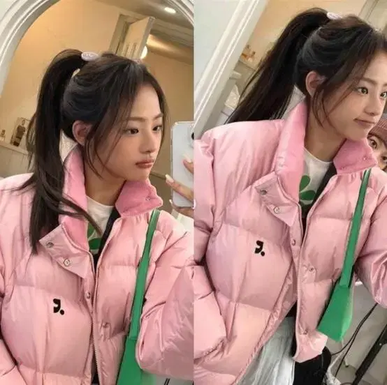 레스트앤레크레이션 패딩 RR LOGO DOWN JACKET - PINK