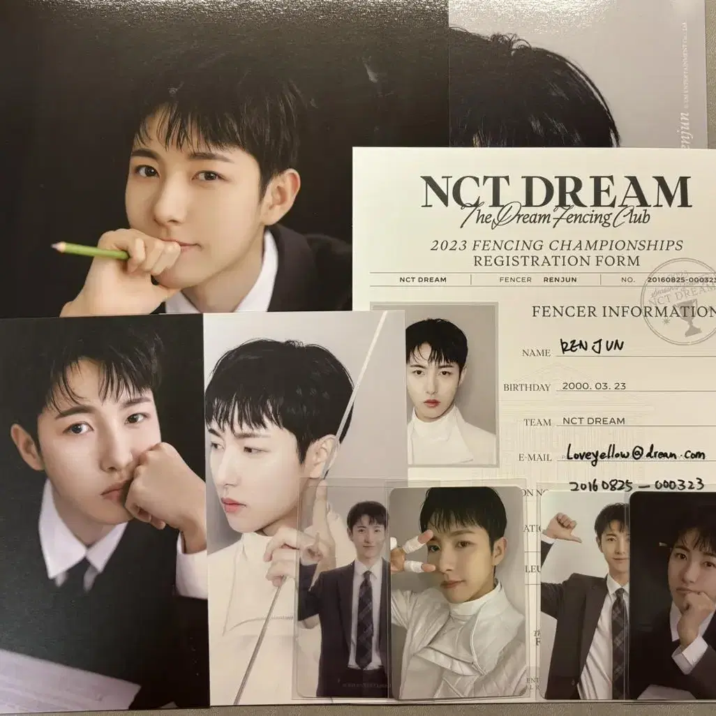 런쥔 2023 시그 포카 엽서 판매 nct dream 에스엠스토어