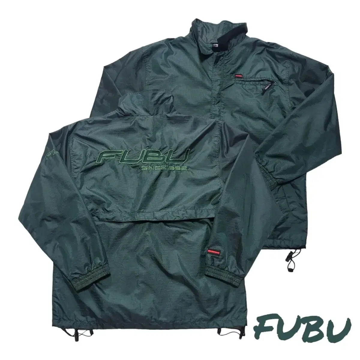 (m) 90s fabu 빅로고바람막이 푸부 빈티지바람막이 FUBU