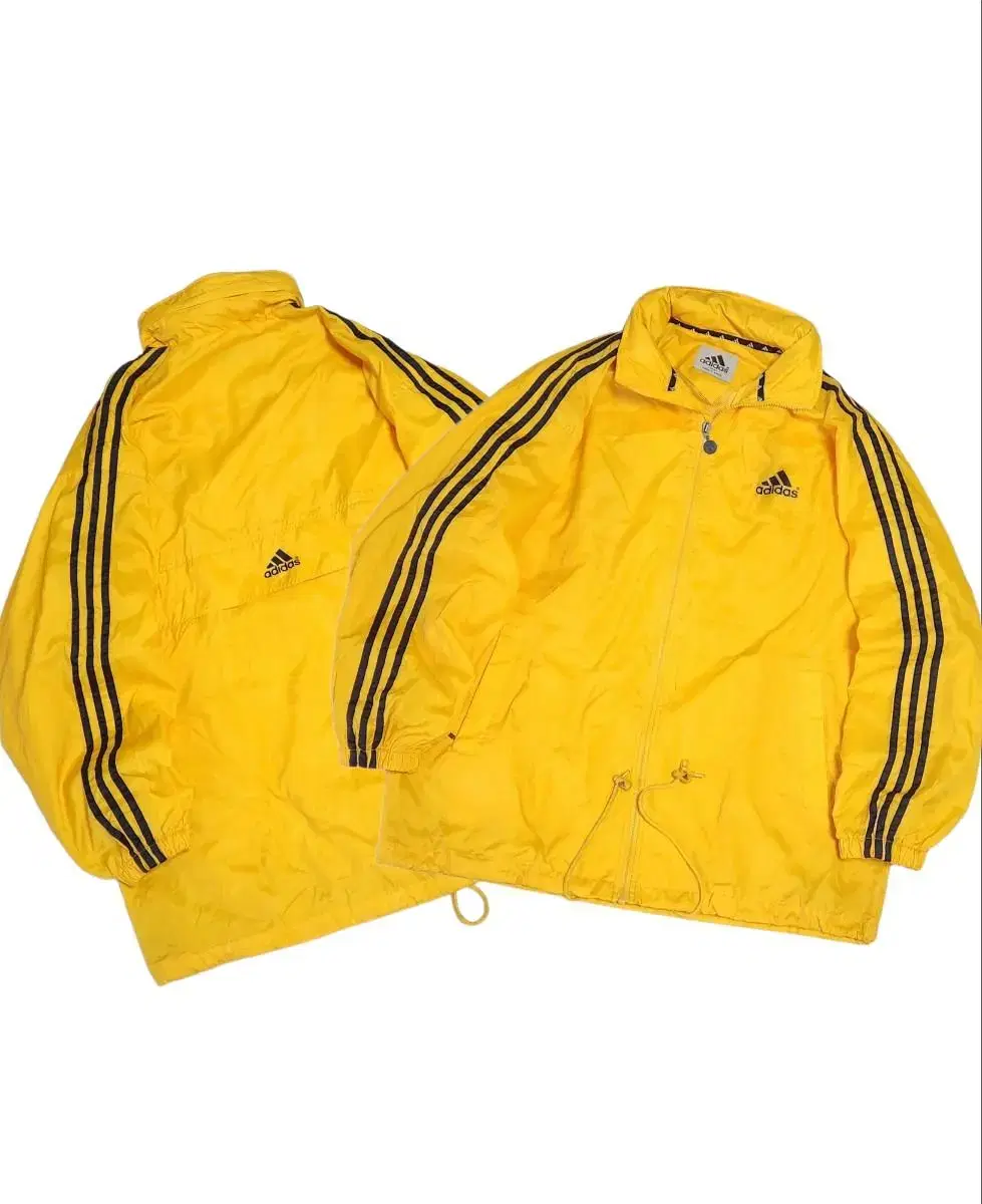 2XL Adidas 90s Three Stripe Old School Windbreaker Chick Front and Back Jacket