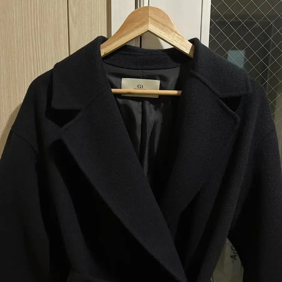 Robe handmade coat - black리얼옐로우 누보 핸드메이드