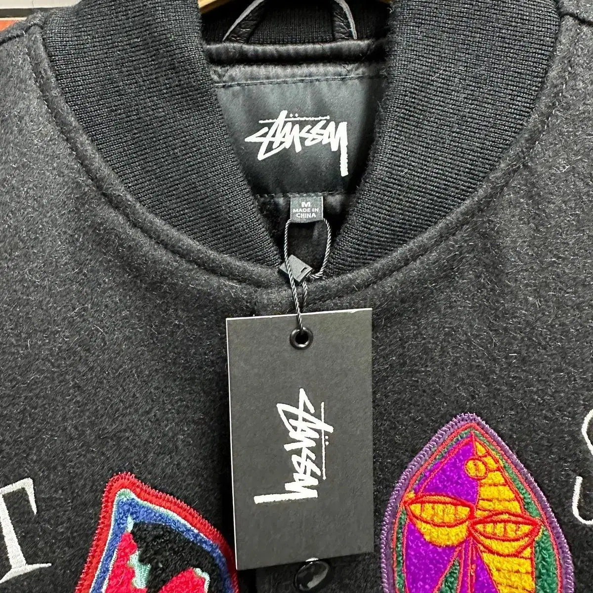 stussy harajuku 스투시 하라주쿠 한정 바시티 자켓