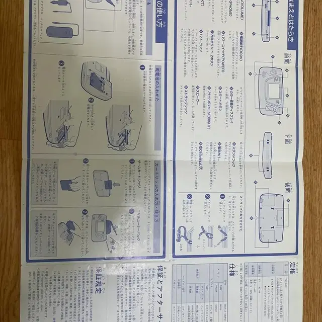 고전) 세가 게임기어 사용설명서