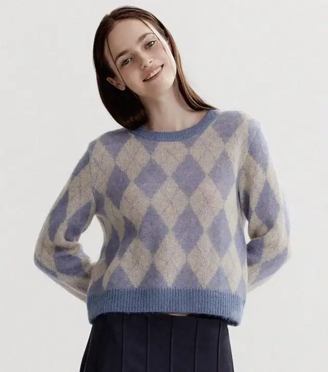 FRRW-Argyle Mohair knit(쿨거래만원함.바로배송가능)