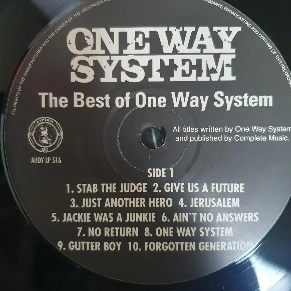 ONE WAY SYSTEM - BEST LP(영국초반)