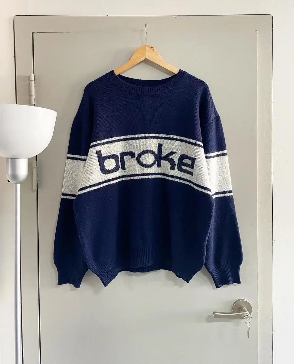 90s Italian-made Broke wool and acrylic vintage sweater (105-110)